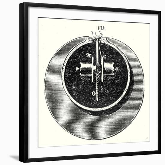 Cross Section of the Interior of the Atmospheric Tube-null-Framed Giclee Print