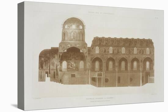 Cross-Section of the Palatine Chapel, Palermo, Sicily-French School-Stretched Canvas