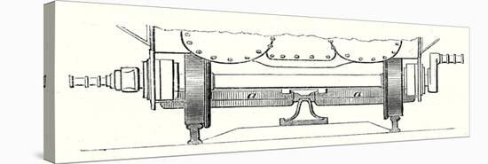 Cross Section of the Rails of the Mont Cenis Railway-null-Stretched Canvas