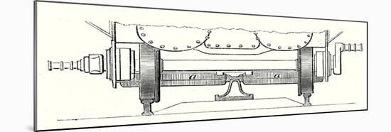 Cross Section of the Rails of the Mont Cenis Railway-null-Mounted Giclee Print