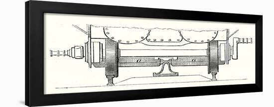 Cross Section of the Rails of the Mont Cenis Railway-null-Framed Giclee Print