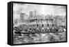 Cross-Section of the SS 'Mauretania' or SS 'Lusitania', 1907-null-Framed Stretched Canvas