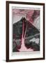 Cross Section of the Volcano, Mount Etna, 1910-null-Framed Art Print