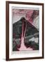 Cross Section of the Volcano, Mount Etna, 1910-null-Framed Art Print