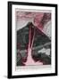 Cross Section of the Volcano, Mount Etna, 1910-null-Framed Art Print