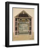Cross Section of Theatre Stage, 1781-Claudio Linati-Framed Giclee Print