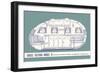 Cross Section of Travel Trailer-null-Framed Art Print