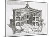 Cross-Section of Villa Caprarola, Bagnaia-Giovanni Battista Falda-Mounted Giclee Print