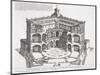 Cross-Section of Villa Caprarola, Bagnaia-Giovanni Battista Falda-Mounted Giclee Print