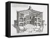 Cross-Section of Villa Caprarola, Bagnaia-Giovanni Battista Falda-Framed Stretched Canvas