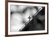 Cross Through The Trees Poster-null-Framed Photo