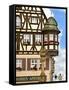 Cross Timbered Houses, Rothenburg Ob Der Tauber, Germany-Miva Stock-Framed Stretched Canvas