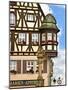 Cross Timbered Houses, Rothenburg Ob Der Tauber, Germany-Miva Stock-Mounted Photographic Print