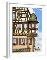 Cross Timbered Houses, Rothenburg Ob Der Tauber, Germany-Miva Stock-Framed Photographic Print