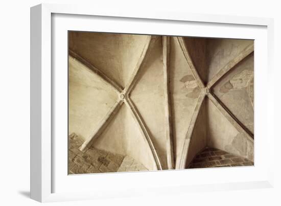 Cross Vaults, Detail from Chateau De Dinan-null-Framed Giclee Print