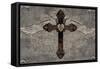 Cross with Wings-Brandon Glover-Framed Stretched Canvas