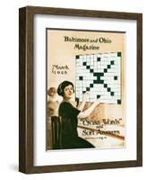 Cross Words and Soft Answers-Charles H. Dickson-Framed Giclee Print