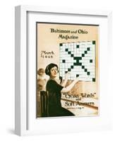 Cross Words and Soft Answers-Charles H. Dickson-Framed Giclee Print