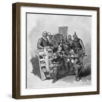 Crossbowmen and Archers from Malatesta, Sketch for Francesca Da Rimini-Gabriele D'Annunzio-Framed Giclee Print