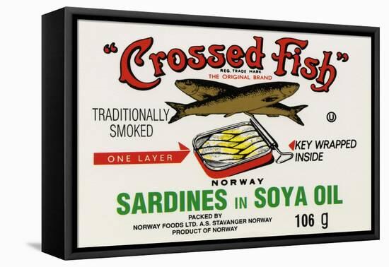 Crossed Fish-null-Framed Stretched Canvas