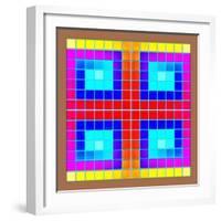 Crossed Squares, 2018-Peter McClure-Framed Giclee Print