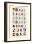 Crosses and Partition Lines-Hugh Clark-Framed Art Print