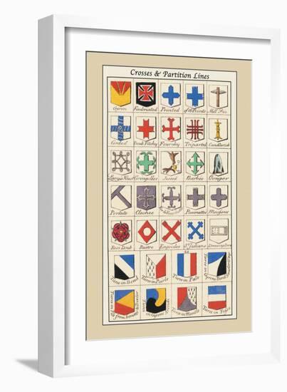 Crosses and Partition Lines-Hugh Clark-Framed Art Print