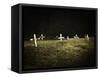 Crosses in a Cemetery-Michael Prince-Framed Stretched Canvas