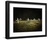 Crosses in a Cemetery-Michael Prince-Framed Photographic Print