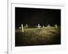 Crosses in a Cemetery-Michael Prince-Framed Photographic Print