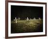 Crosses in a Cemetery-Michael Prince-Framed Photographic Print