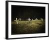 Crosses in a Cemetery-Michael Prince-Framed Photographic Print