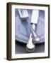 Crosses Knife and Fork on a Plate-Joerg Lehmann-Framed Photographic Print