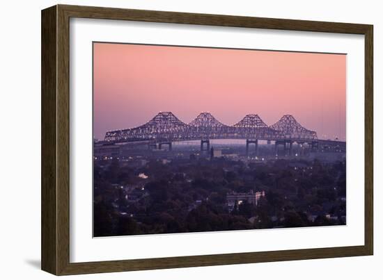 Crosses the Mississippi River-John Coletti-Framed Photographic Print