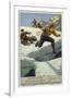 Crossing a Glacier-null-Framed Giclee Print