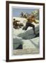 Crossing a Glacier-null-Framed Giclee Print