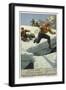 Crossing a Glacier-null-Framed Giclee Print