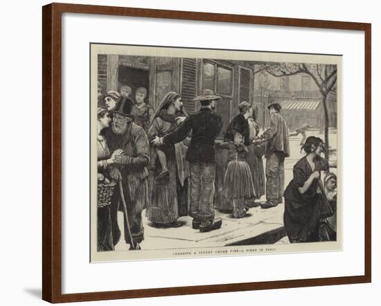 Crossing a Street under Fire, a Scene in Paris-Robert Walker Macbeth-Framed Giclee Print