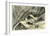 Crossing an Alpine Pass in Winter Switzerland-null-Framed Giclee Print