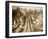 Crossing Brooklyn Bridge to Manhattan, 1910s-Science Source-Framed Giclee Print