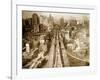 Crossing Brooklyn Bridge to Manhattan, 1910s-Science Source-Framed Giclee Print