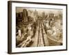 Crossing Brooklyn Bridge to Manhattan, 1910s-Science Source-Framed Giclee Print