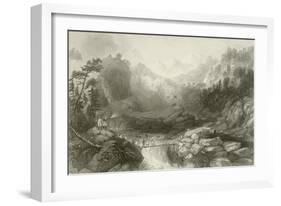 Crossing by a Sangha-Thomas Allom-Framed Giclee Print