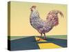 Crossing Chicken-James W Johnson-Stretched Canvas