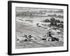 Crossing Elephant's Coast, Engraving from Travels into Interior of Africa Via Cape of Good Hope-Francois Le Vaillant-Framed Giclee Print