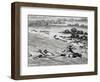 Crossing Elephant's Coast, Engraving from Travels into Interior of Africa Via Cape of Good Hope-Francois Le Vaillant-Framed Giclee Print