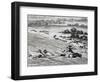 Crossing Elephant's Coast, Engraving from Travels into Interior of Africa Via Cape of Good Hope-Francois Le Vaillant-Framed Giclee Print