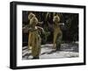 Crossing Ladder on Everest, Nepal-Michael Brown-Framed Photographic Print