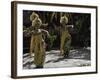 Crossing Ladder on Everest, Nepal-Michael Brown-Framed Photographic Print