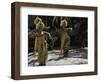 Crossing Ladder on Everest, Nepal-Michael Brown-Framed Photographic Print